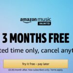 Amazon Music 3 month free trial! USA Only!